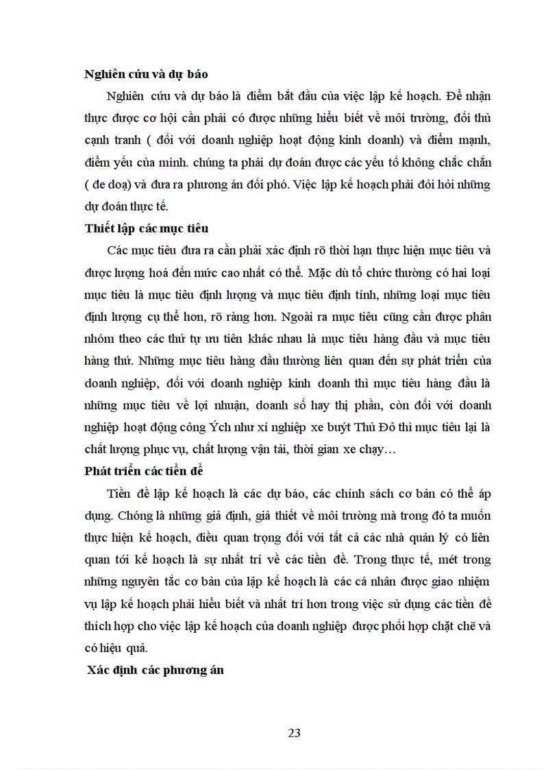 image for page Hiện trạng công tác lập kế hoạch ở xí nghiệp xe buýt thủ đô