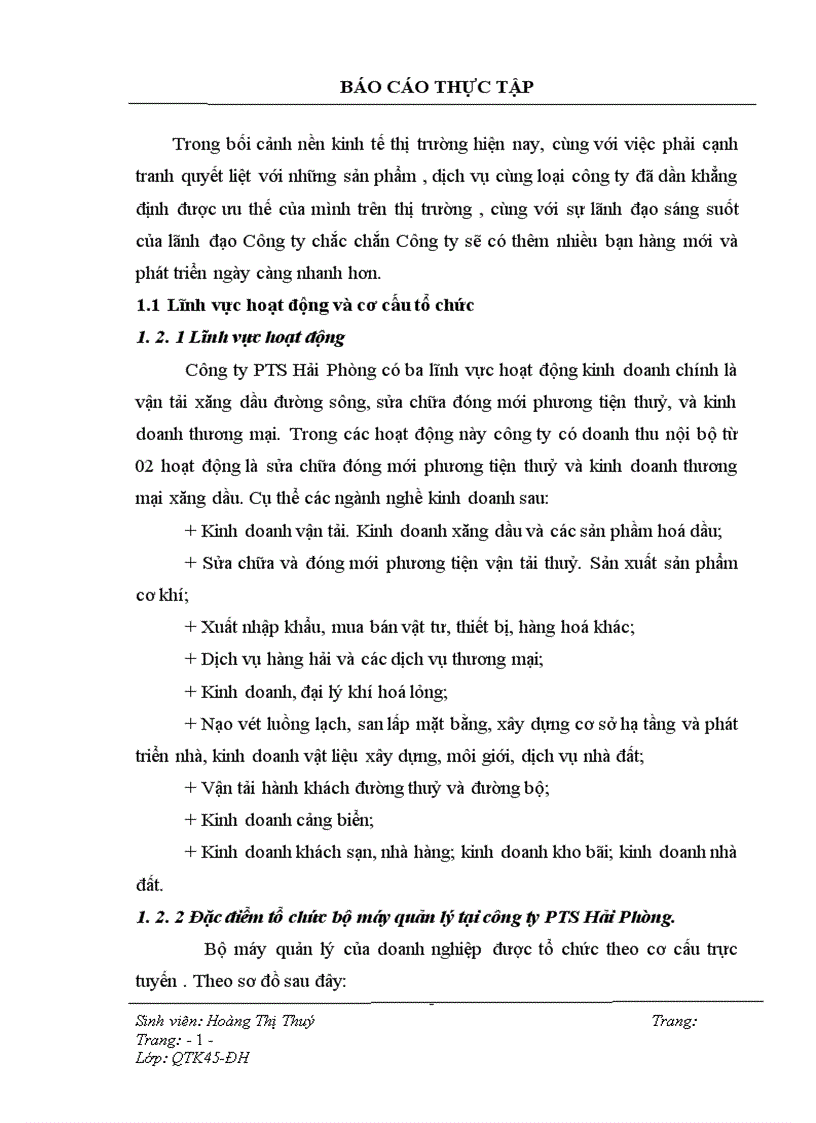 image for page Phân tích hiệu quả hoạt động sản xuất kinh doanh và biện pháp nâng cao hiệu quả sản xuất kinh doanh của Công ty CP vận tải và dịch vụ Petrolimex Hải Phòng
