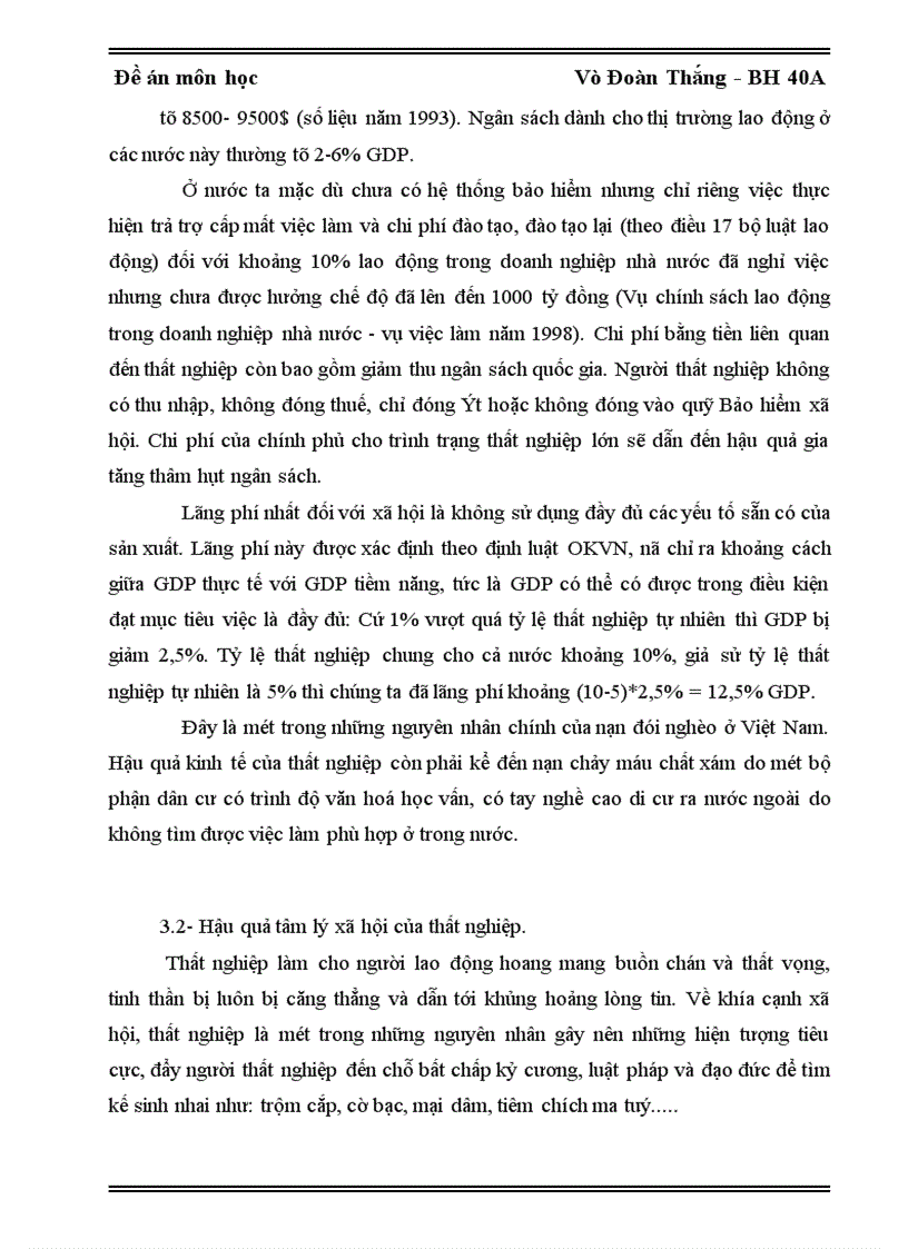 image for page Thực trạng thất nghiệp ở Việt Nam và định hướng triển khai bảo hiểm thất nghiệp 1