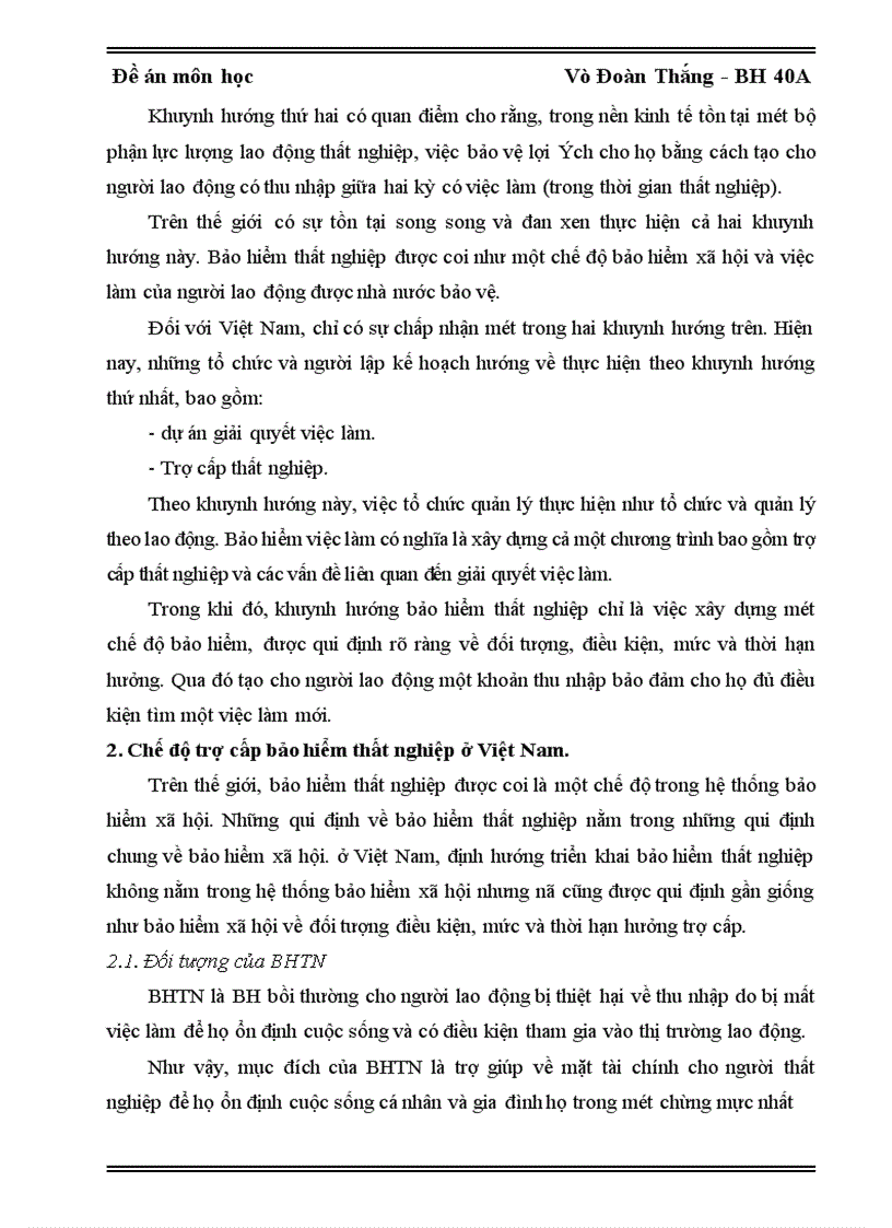 image for page Thực trạng thất nghiệp ở Việt Nam và định hướng triển khai bảo hiểm thất nghiệp 1
