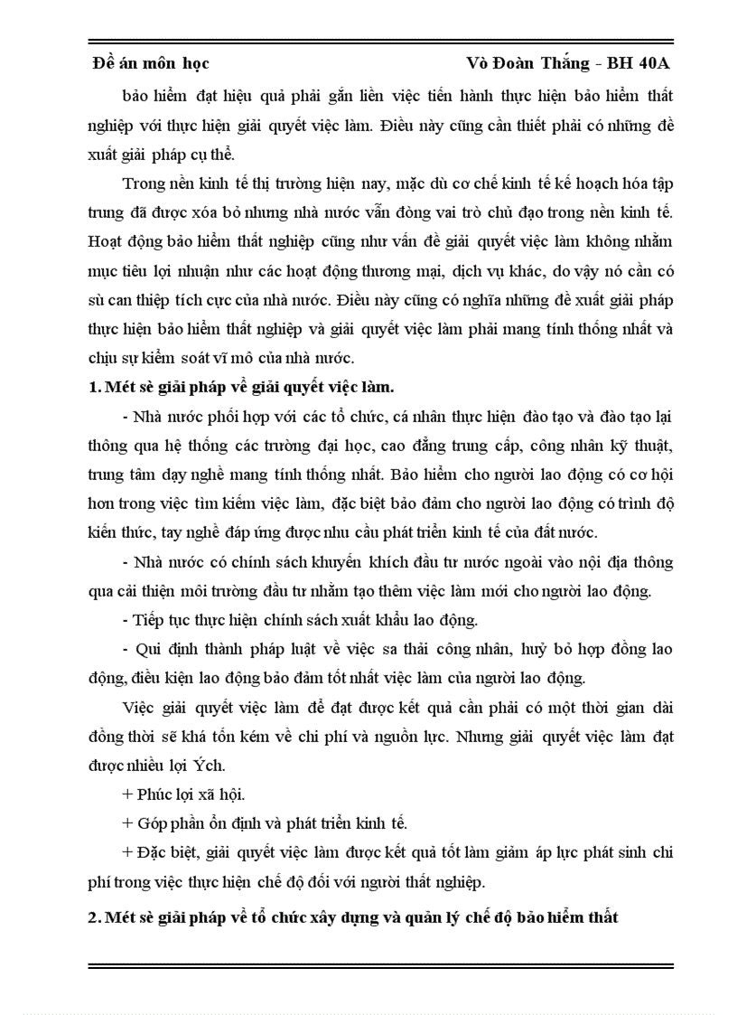 image for page Thực trạng thất nghiệp ở Việt Nam và định hướng triển khai bảo hiểm thất nghiệp 1