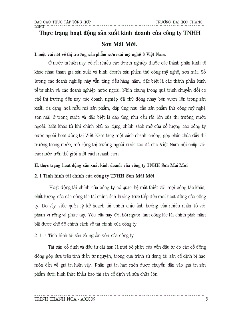 image for page Thực trạng hoạt động sản xuất kinh doanh của công ty TNHH Sơn Mài Mới 1