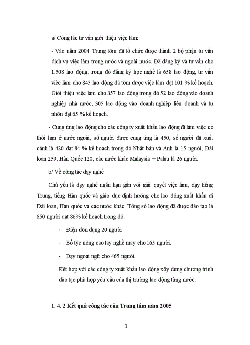 image for page Đánh giá và nâng cao năng lực của Trung tâm Giới thiệu việc làm tỉnh Hà Tây