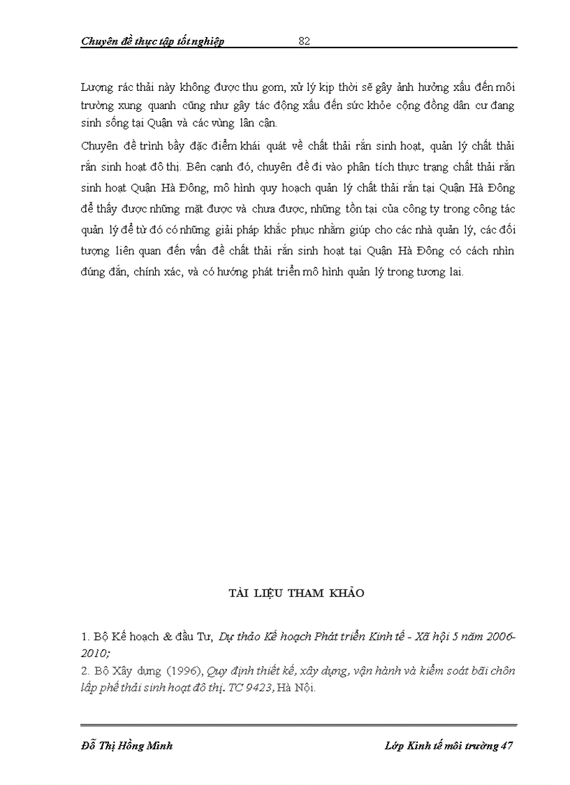 image for page Nghiên cứu đề xuất mô hình quản lý chất thải rắn tại Quận Hà Đông thành phố Hà Nội 1