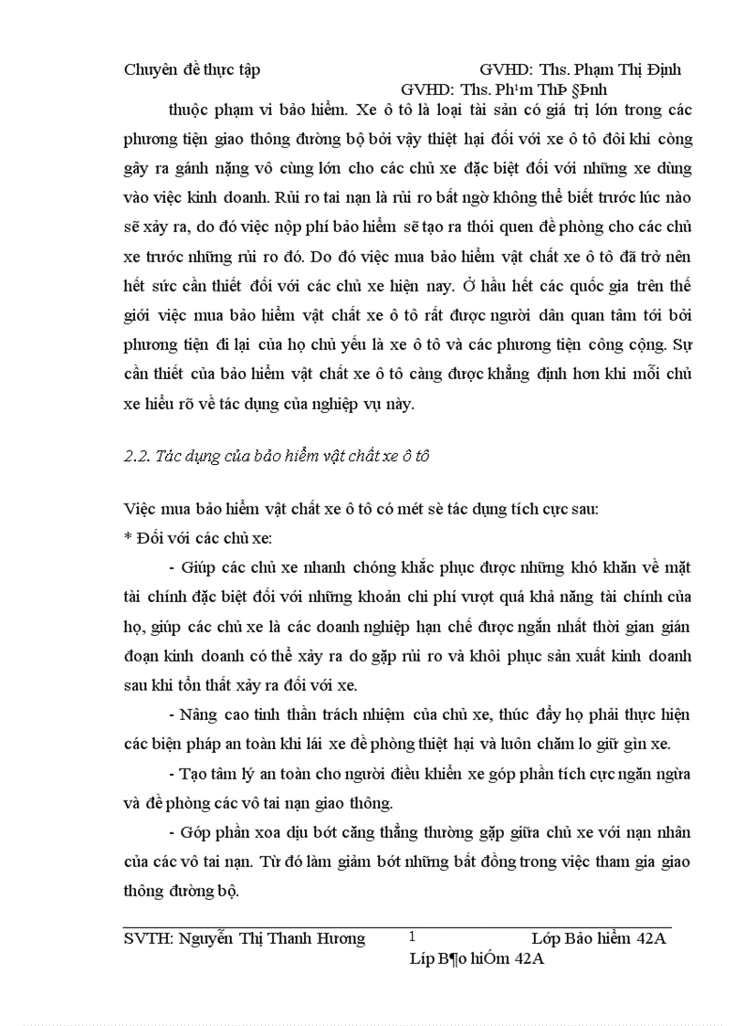 image for page Bảo hiểm vật chất xe ô tô thực trạng và một số giải pháp nhằm nâng cao hiệu quả của nghiệp vụ này tại phòng bảo hiểm Đống Đa công ty bảo hiểm Hà Nội 1