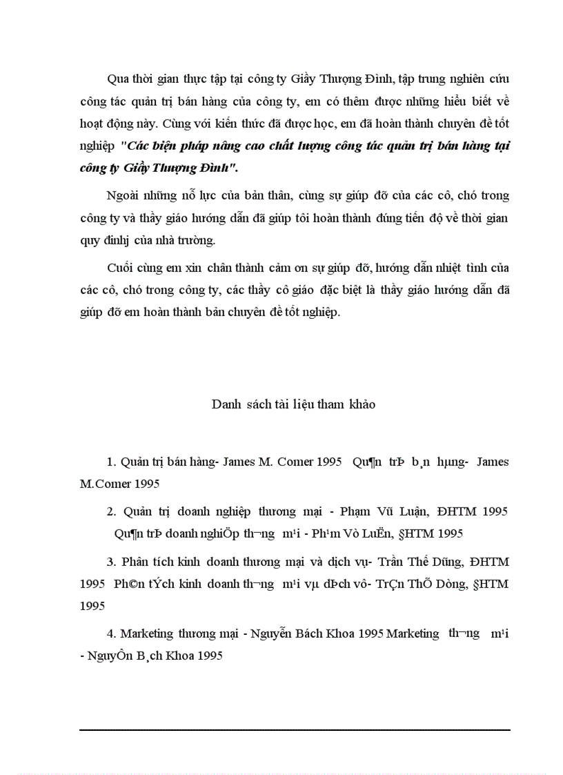 image for page Các biện pháp nâng cao chất lượng công tác quản trị bán hàng tại công ty Giầy Thượng Đình 1