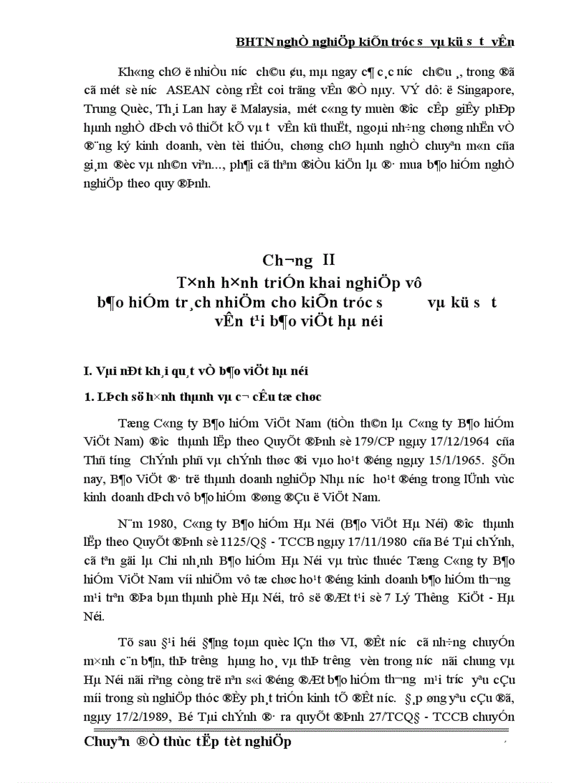 image for page Bảo hiểm trách nhiệm nghề nghiệp cho kiến trúc sư và kỹ sư tư vấn tại Công ty Bảo hiểm Hà Nội Thực trạng và giải pháp 1