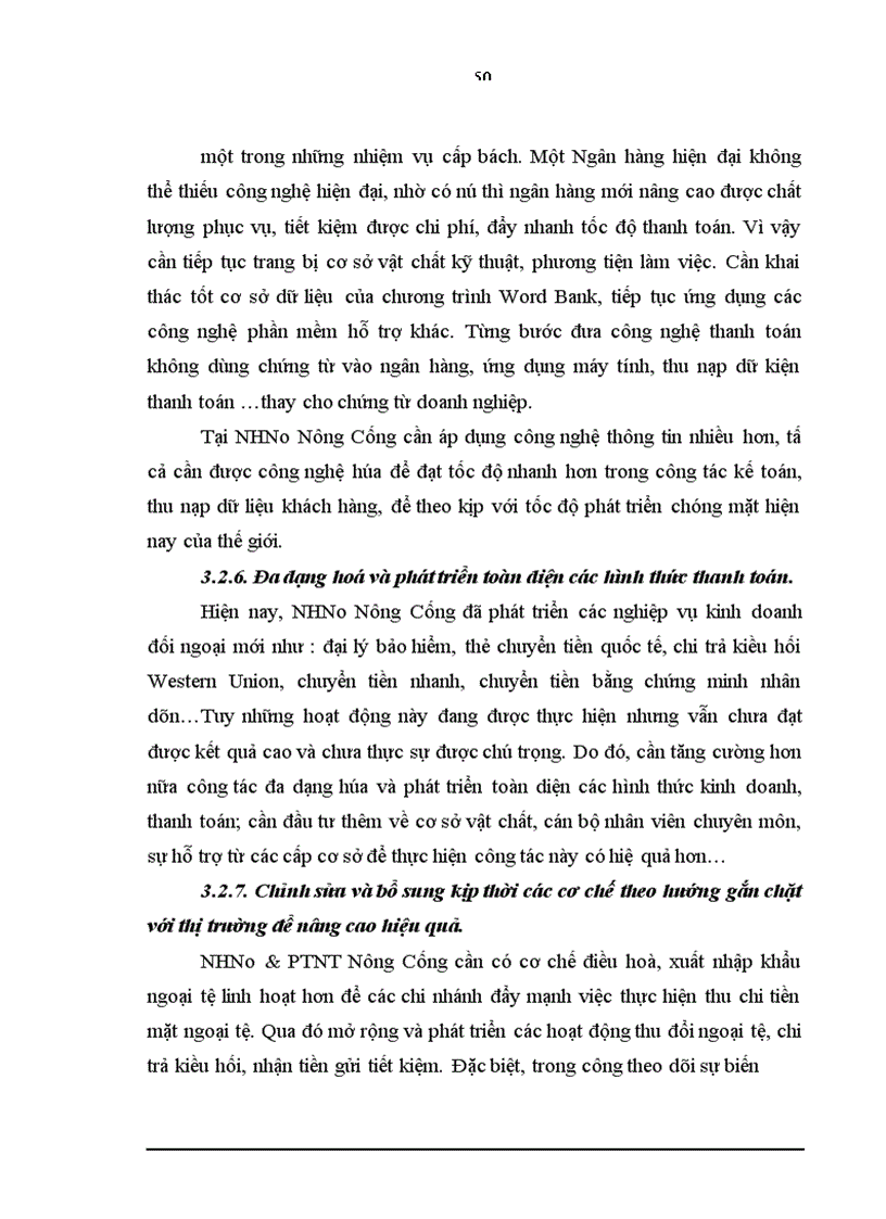 image for page Giải pháp nhằm nâng cao hiệu quả của hoạt động thanh toán quốc tế tại ngân hàng nông nghiệp và phát triển nông thôn tỉnh Thanh Hoá chi nhánh Nông Cống