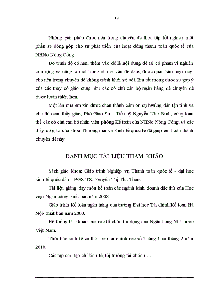 image for page Giải pháp nhằm nâng cao hiệu quả của hoạt động thanh toán quốc tế tại ngân hàng nông nghiệp và phát triển nông thôn tỉnh Thanh Hoá chi nhánh Nông Cống