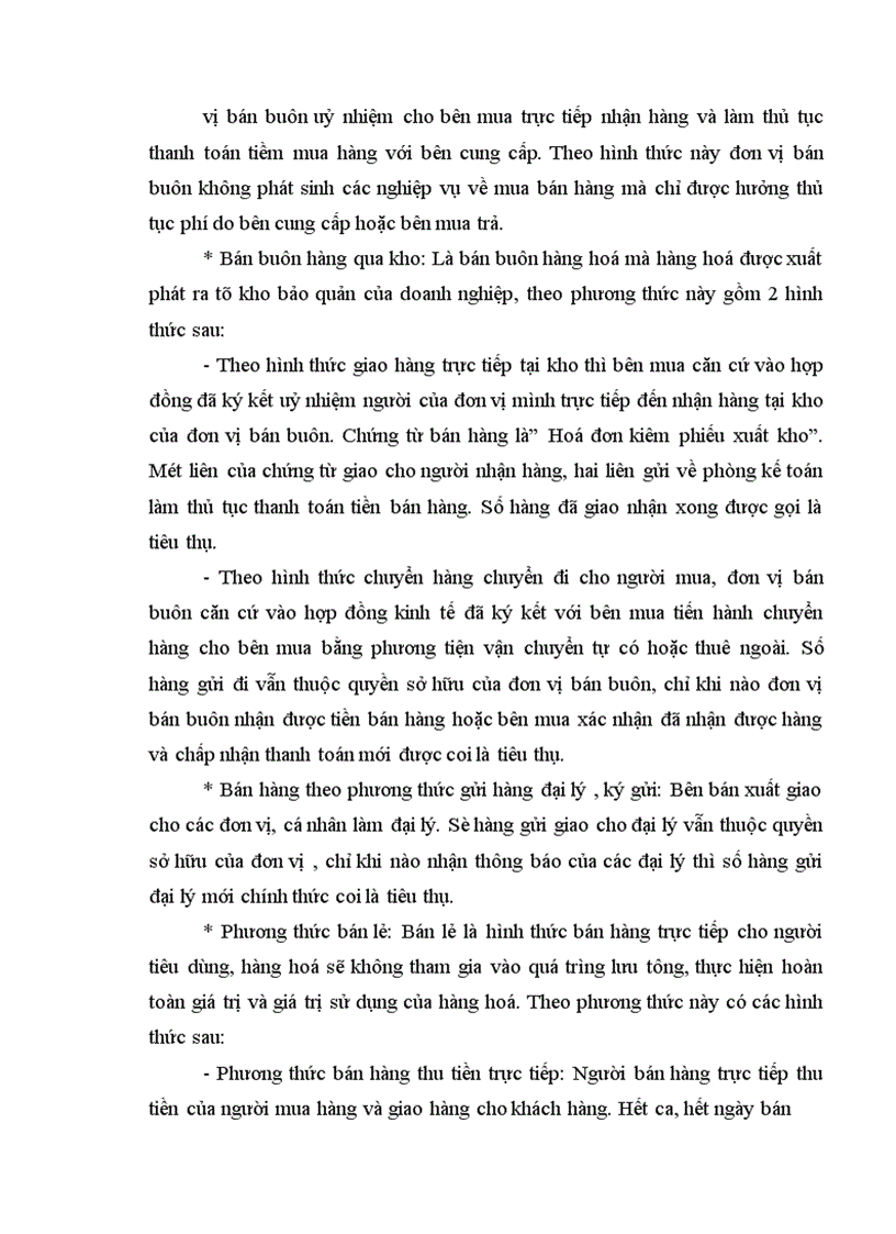 image for page Hoàn thiện hạch toán tiêu thụ hàng hoá và xác định kết quả tiêu thụ tại Công ty Thương mại Lâm sản Hà Nội 1