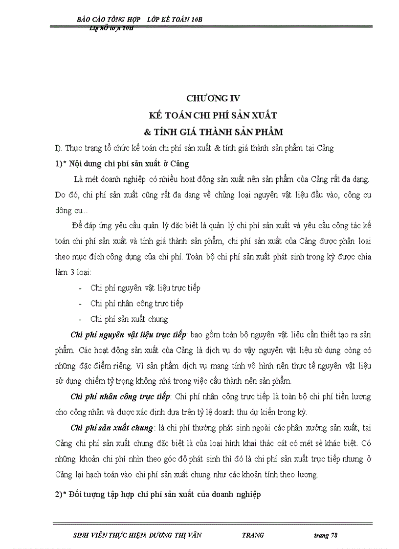 image for page Báo cáo tổng hợp kế toán tại Cảng Khuyến Lương