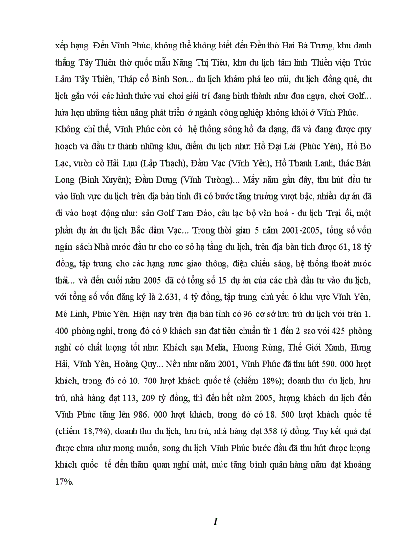 image for page Phát triển du lịch tỉnh Vĩnh Phúc