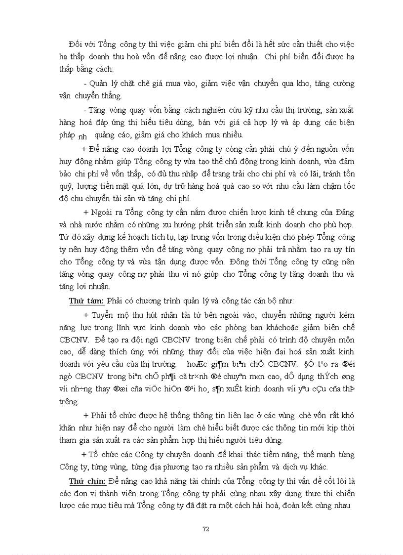 image for page Phân tích tình hình tài chính doanh nghiệp và những giải pháp chống suy thoái tại Tổng công ty chè Việt nam