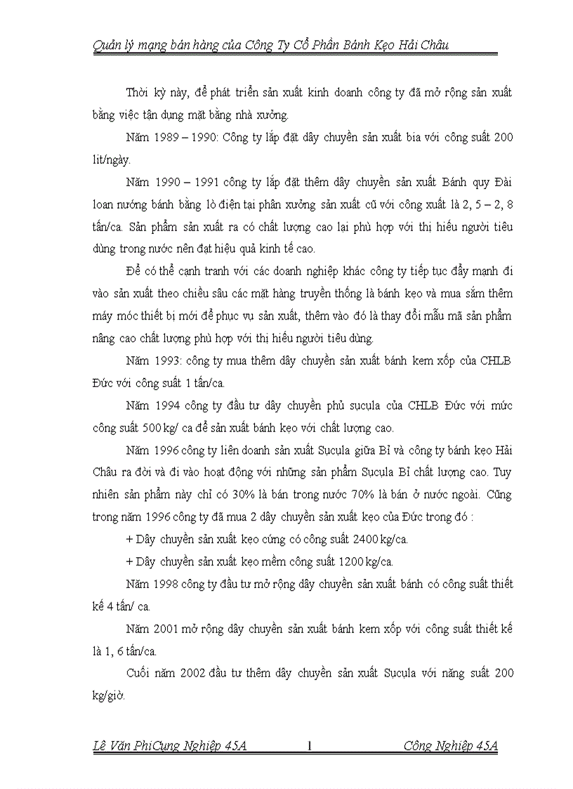 image for page Quản lý mạng bán hàng của Công Ty Cổ Phần bánh Kẹo Hải Châu