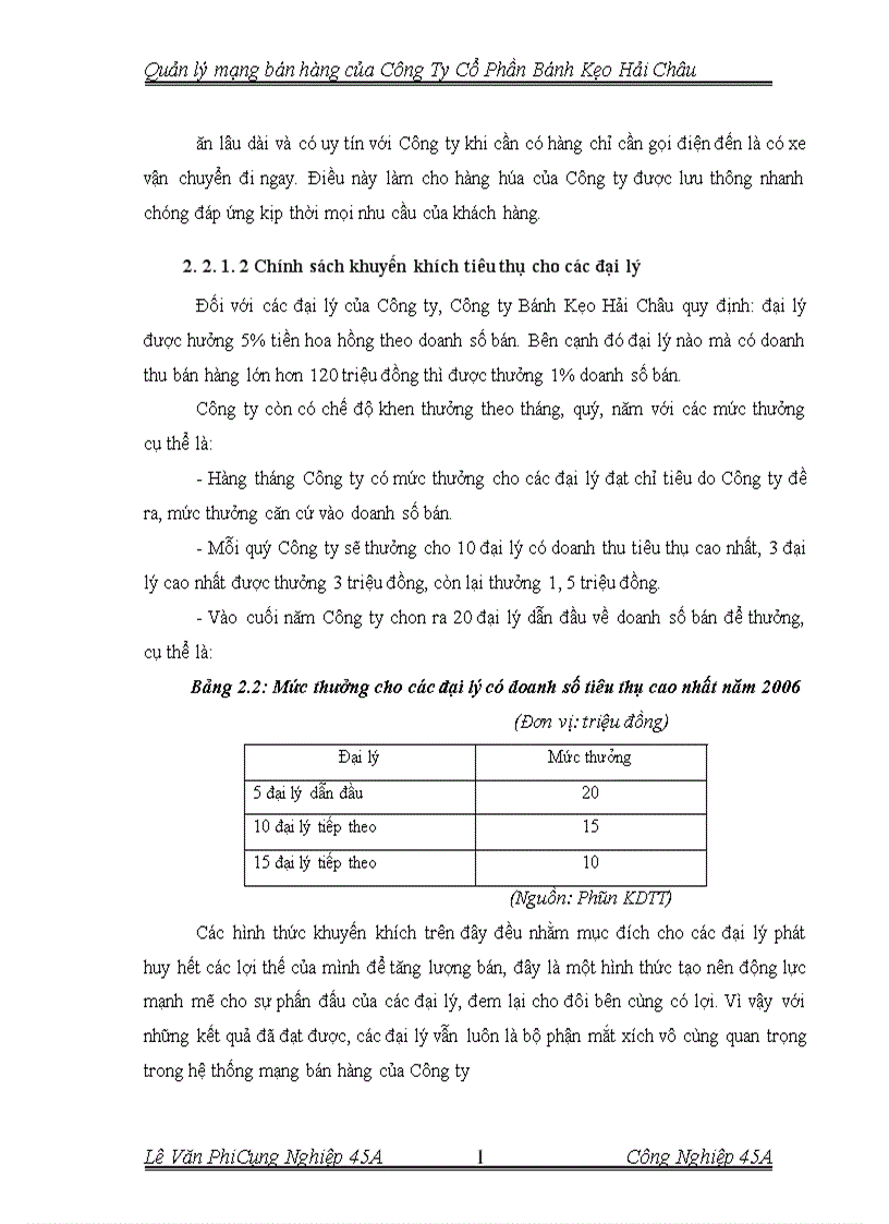 image for page Quản lý mạng bán hàng của Công Ty Cổ Phần bánh Kẹo Hải Châu