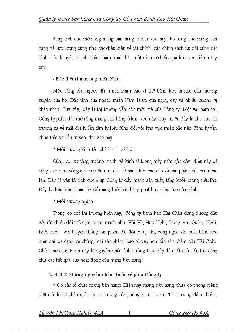 image for page Quản lý mạng bán hàng của Công Ty Cổ Phần bánh Kẹo Hải Châu