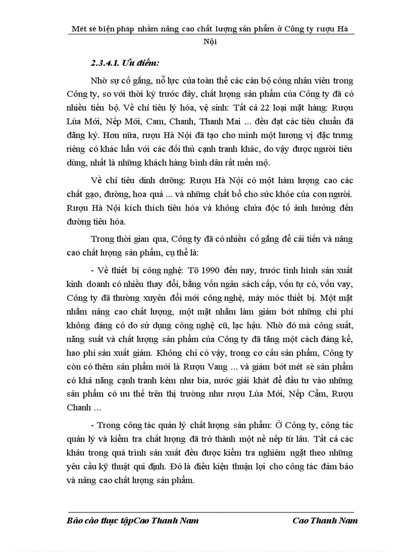 image for page Một số biện pháp nhằm nâng cao chất lượng sản phẩm ở Công ty Rượu Hà Nội