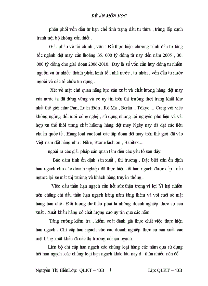 image for page Giải pháp nâng cao khả năng cạnh tranh của ngành dệt may Việt Nam trên thị trường quốc tế