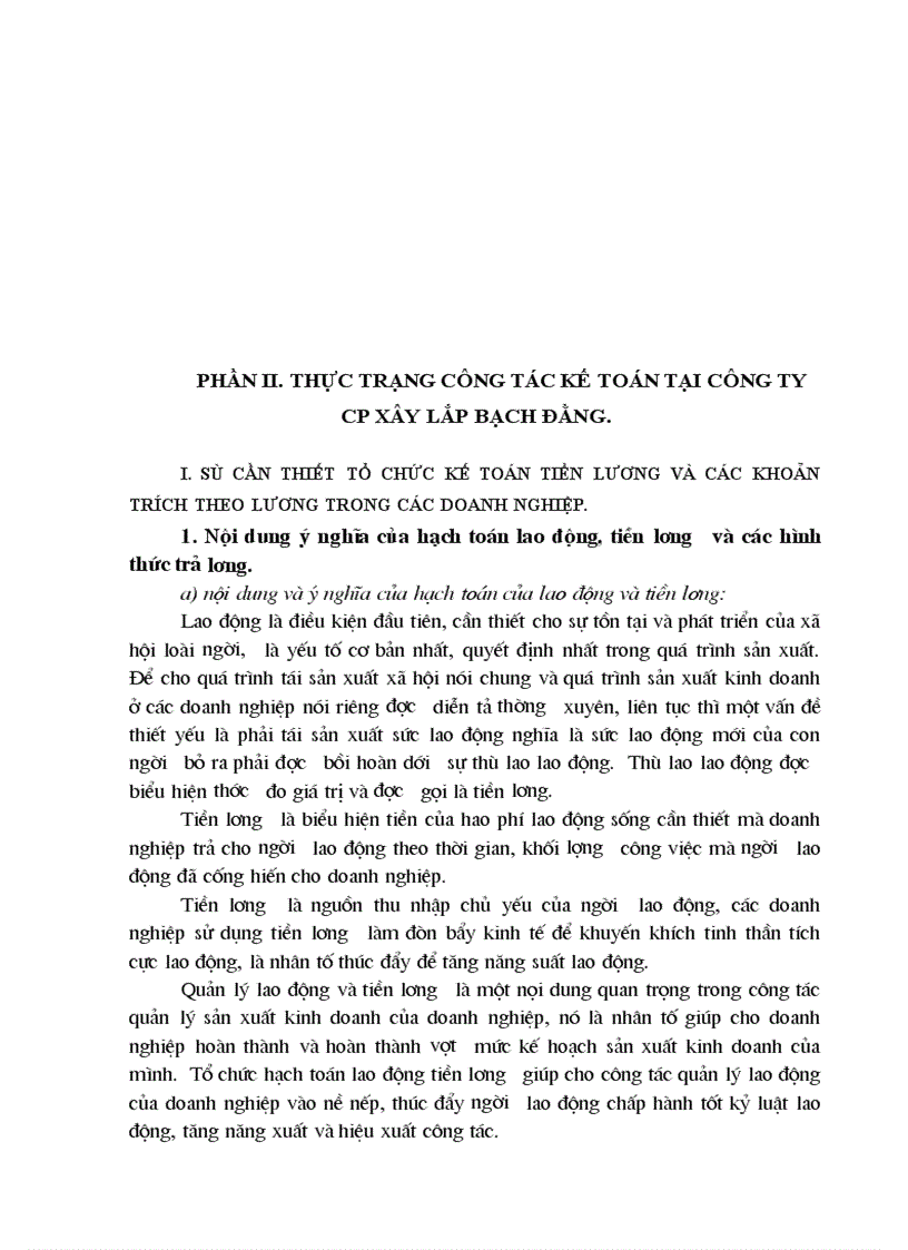 image for page Kế toán tiền lương và các khoản trích theo lương tại Công ty CP xây lắp Bạch Đằng