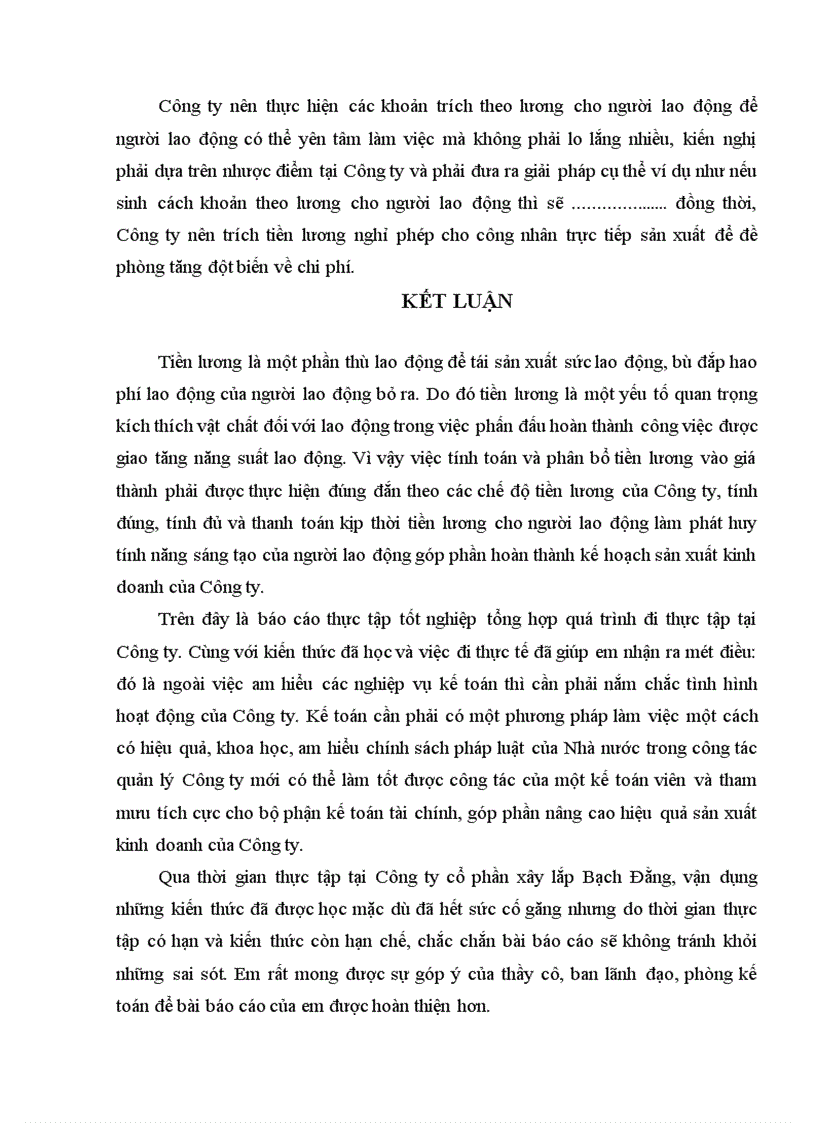 image for page Kế toán tiền lương và các khoản trích theo lương tại Công ty CP xây lắp Bạch Đằng