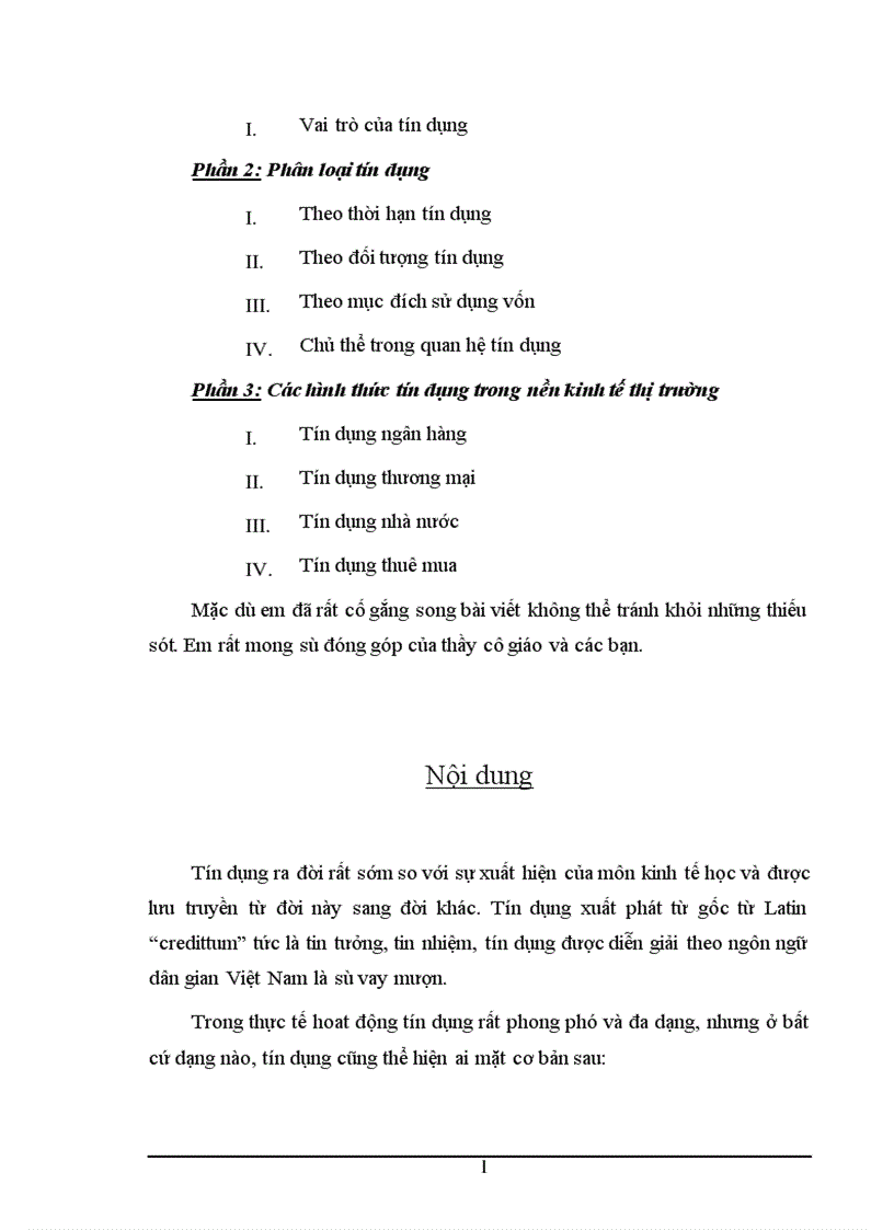 image for page Tín dụng và các hình thức tín dụng trong nền kinh tế thị trường 1