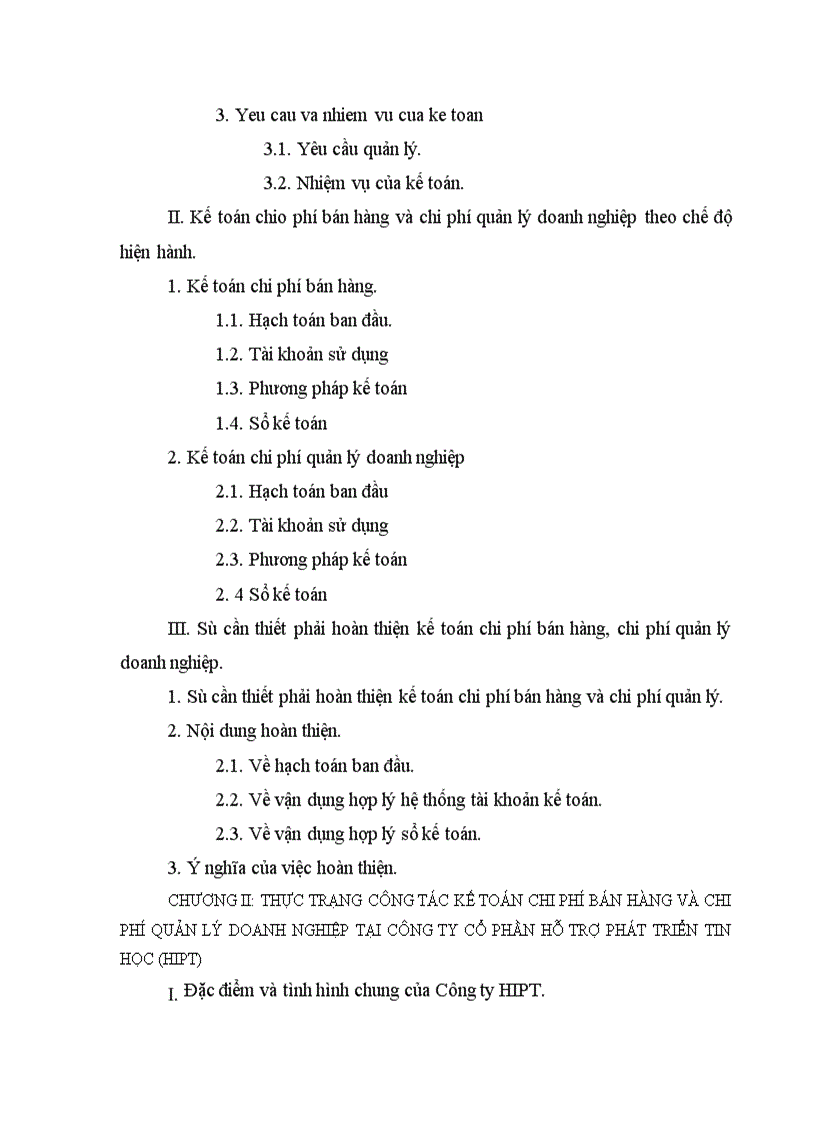 image for page Hoàn thiện kế toán chi phí bán hàng và chi phí quản lý doanh nghiệp tại Công ty cổ phần hỗ trợ phát triển tin học HIPT 1