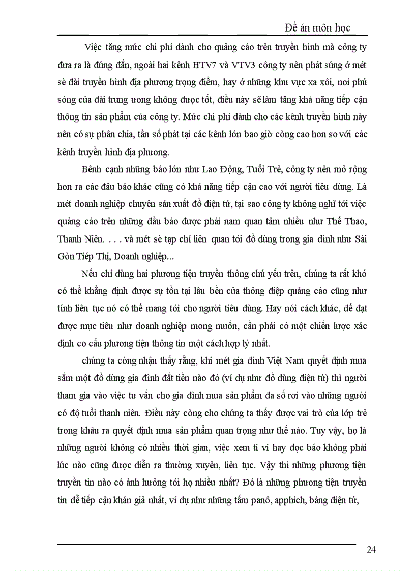 image for page Thực trạng việc sử dụng phương tiện quảng cáo trong hoạt động marketing sản phẩm điện tử của công ty Daewoo Hanel 1