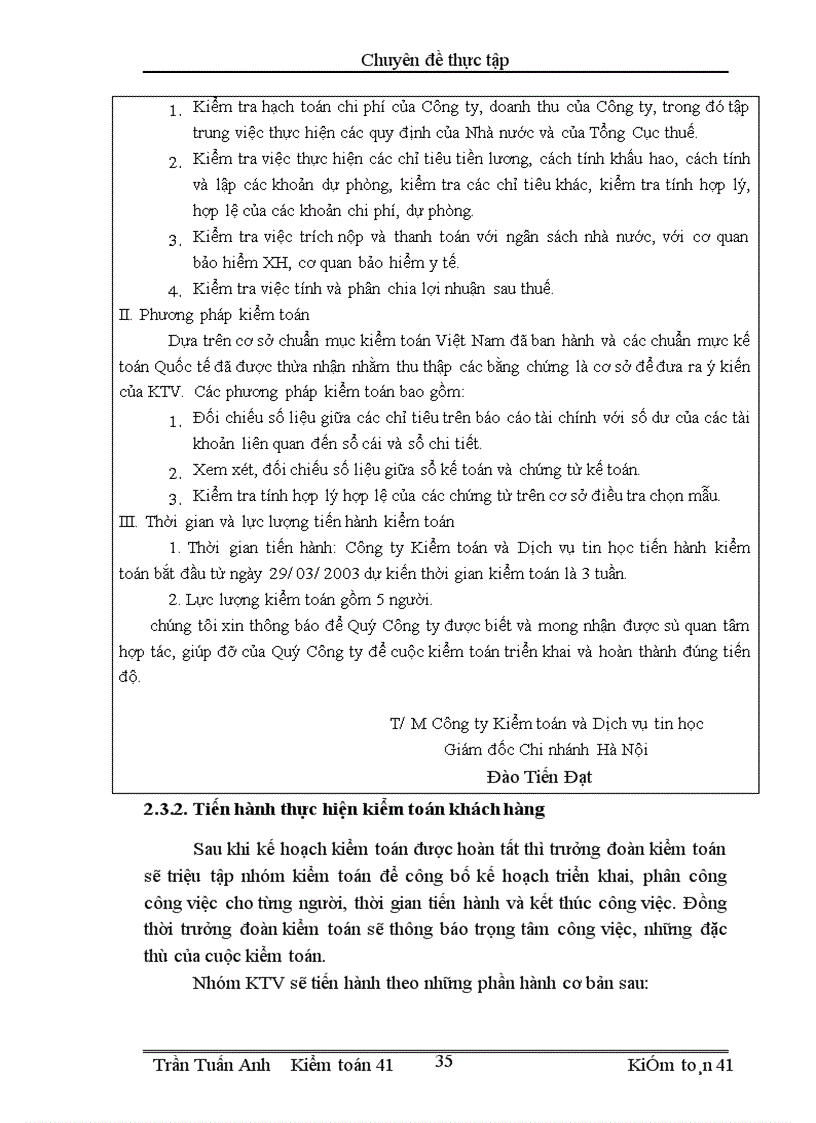 image for page Kiểm toán chu trình bán hàng thu tiền trong kiểm toán báo cáo tài chính do Công ty Kiểm toán và Dịch vụ tin học thực hiện 1