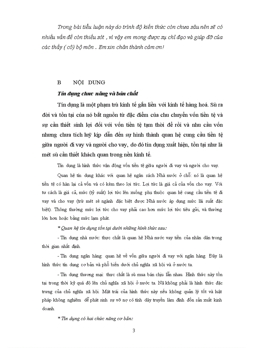 image for page Phân tích bản chất chức năng hình thức của tín dụng và vai trò của nó đối với sự phát triển của kinh tế thị trường định hướng XHCN ở Việt Nam