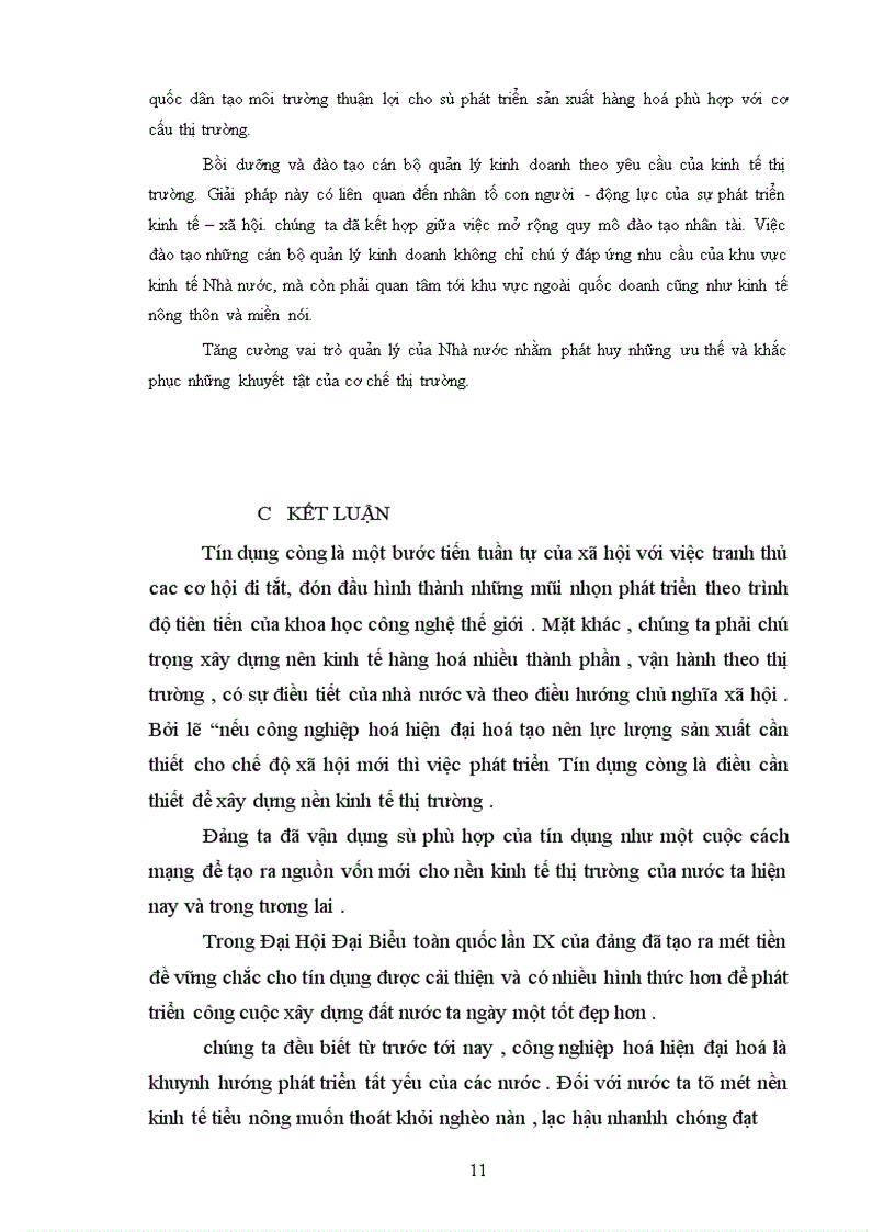 image for page Phân tích bản chất chức năng hình thức của tín dụng và vai trò của nó đối với sự phát triển của kinh tế thị trường định hướng XHCN ở Việt Nam