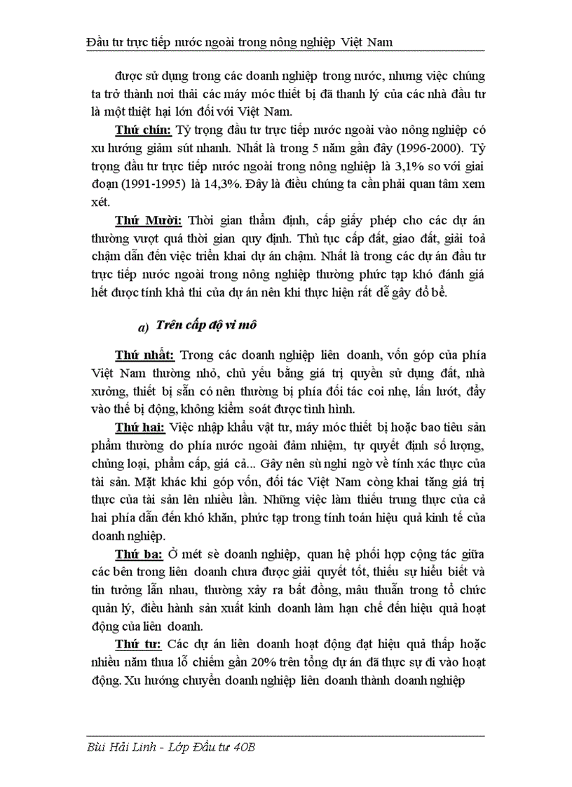 image for page Đầu tư trực tiếp nước ngoài phát triển nghành nông nghiệp Việt Nam thực trạng và giải pháp 1