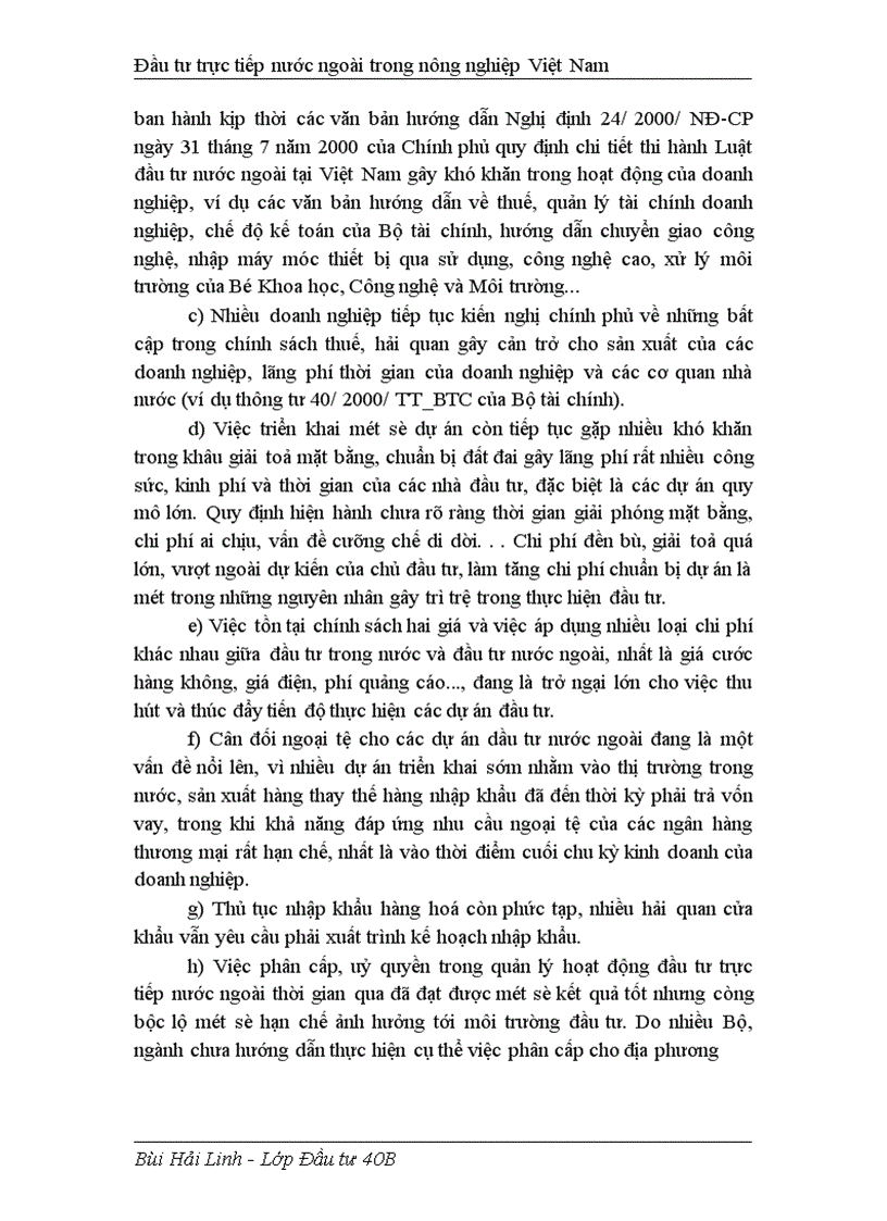 image for page Đầu tư trực tiếp nước ngoài phát triển nghành nông nghiệp Việt Nam thực trạng và giải pháp 1