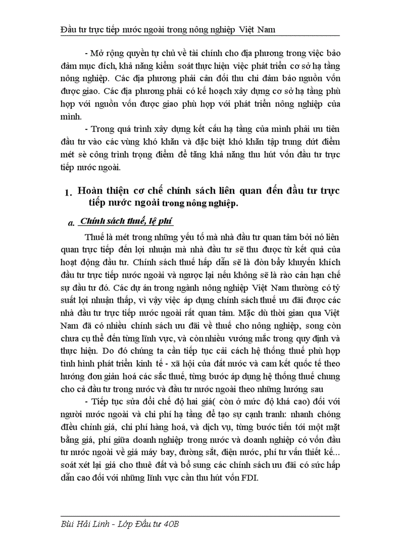 image for page Đầu tư trực tiếp nước ngoài phát triển nghành nông nghiệp Việt Nam thực trạng và giải pháp 1