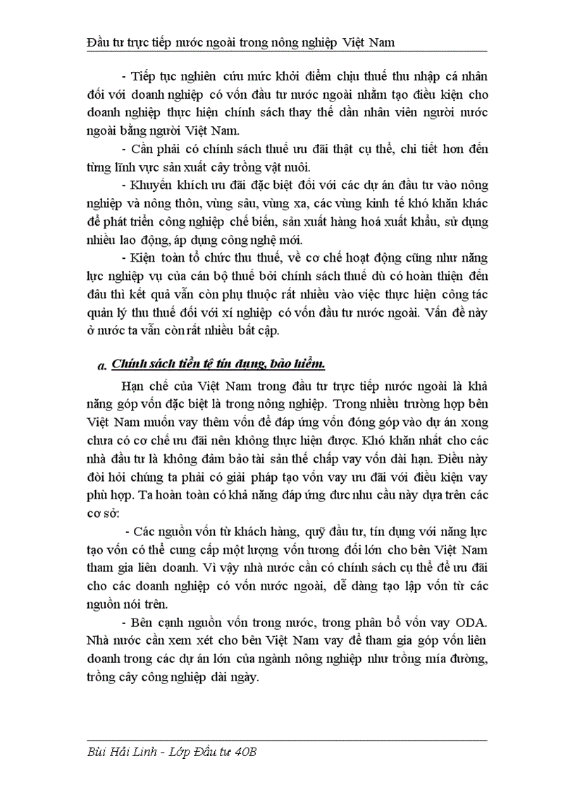 image for page Đầu tư trực tiếp nước ngoài phát triển nghành nông nghiệp Việt Nam thực trạng và giải pháp 1