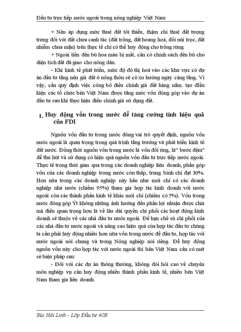 image for page Đầu tư trực tiếp nước ngoài phát triển nghành nông nghiệp Việt Nam thực trạng và giải pháp 1