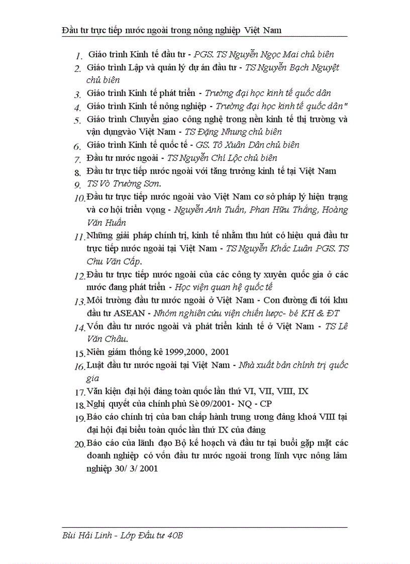 image for page Đầu tư trực tiếp nước ngoài phát triển nghành nông nghiệp Việt Nam thực trạng và giải pháp 1