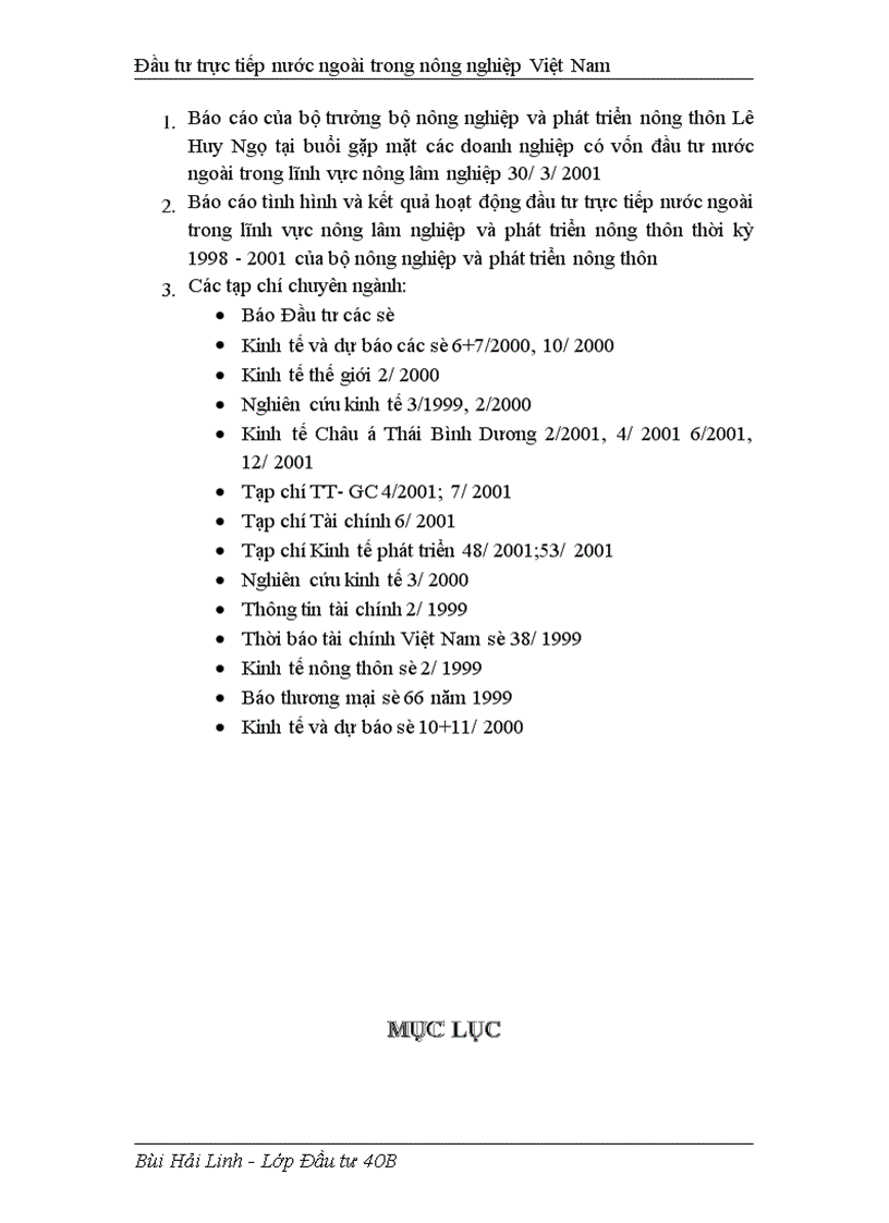 image for page Đầu tư trực tiếp nước ngoài phát triển nghành nông nghiệp Việt Nam thực trạng và giải pháp 1