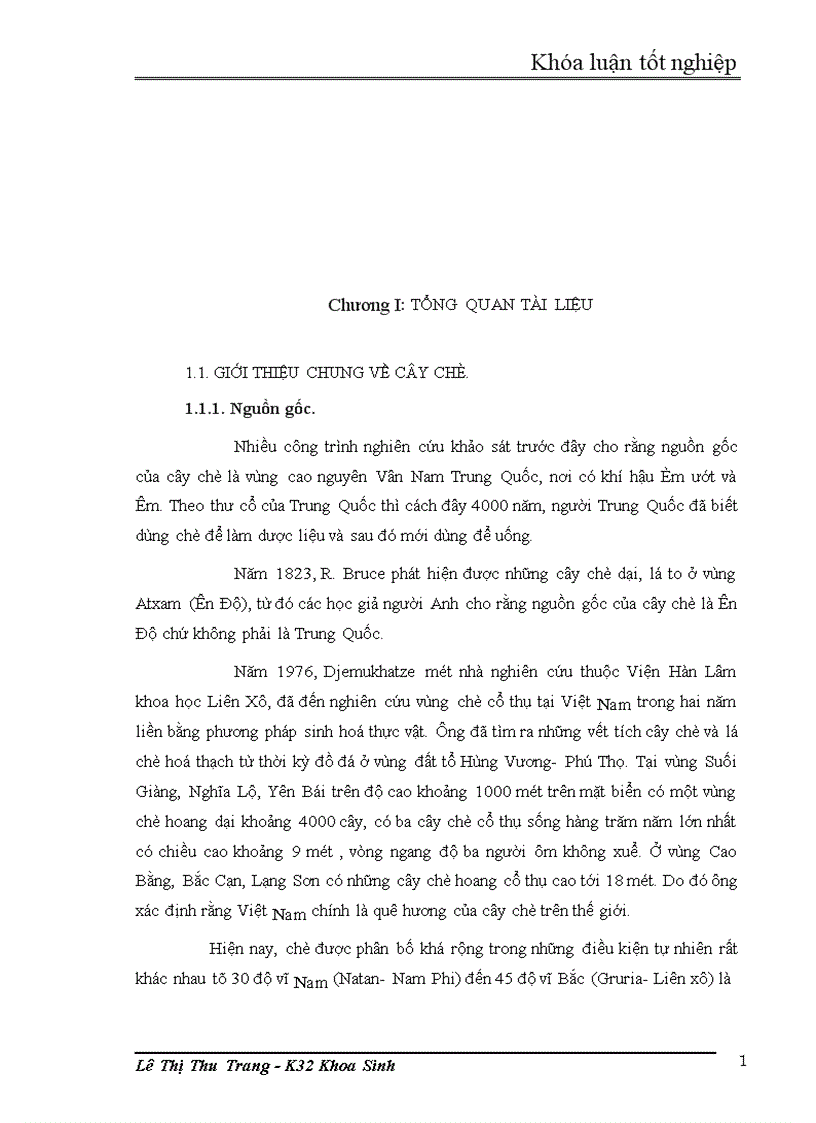 image for page Nghiên cứu đa dạng di truyền các giống dòng chè thu thập ở Việt Nam