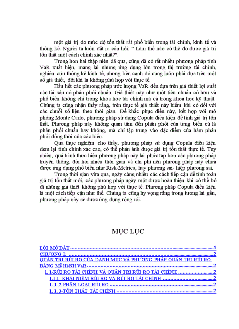 image for page Quản trị rủi ro bằng mô hình VaR và phương pháp sử dụng Copula điều kiện 1