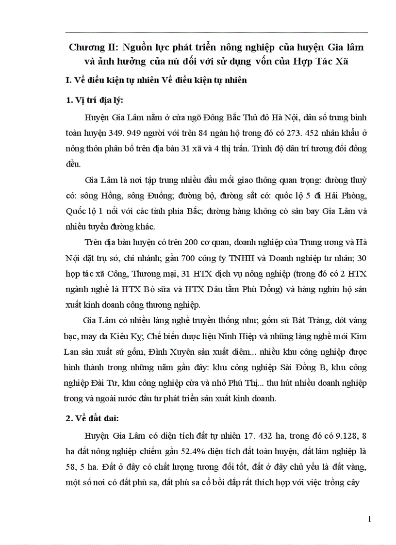 image for page Thực trạng và giải pháp nâng cao hiệu quả sử dụng vốn của các hợp tác xã nông nghiệp ở huyện Gia Lâm