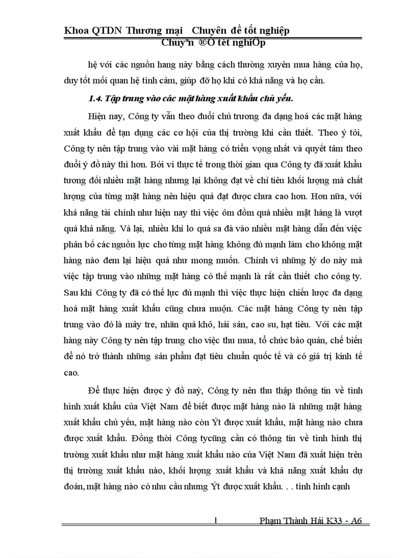 image for page Một số Biện pháp thúc đẩy hoạt động xuất khẩu ở Công ty xuất nhập khẩu Hà Tây 1