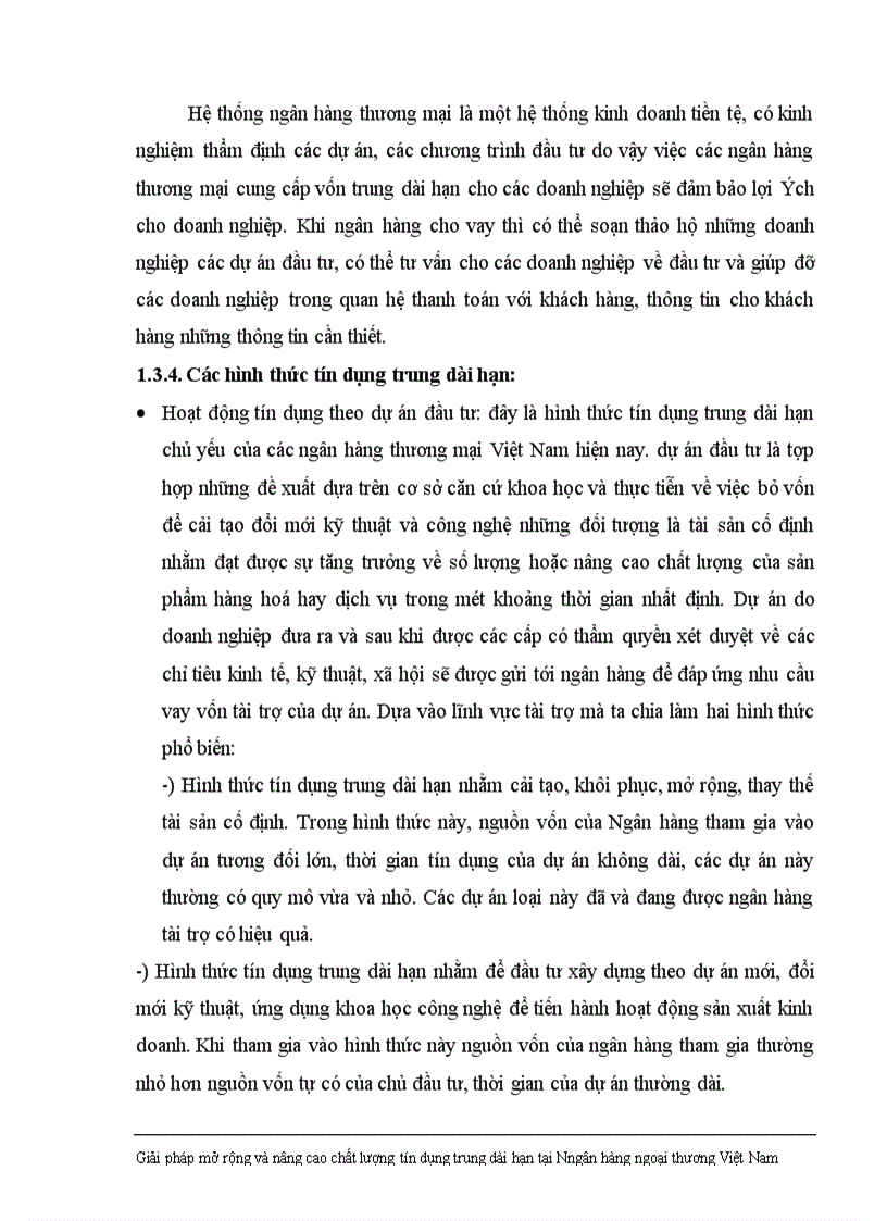 image for page Giải pháp nhằm nâng cao chất lượng tín dụng trung dài hạn tại Ngân hàng Ngoại thương Việt Nam 1