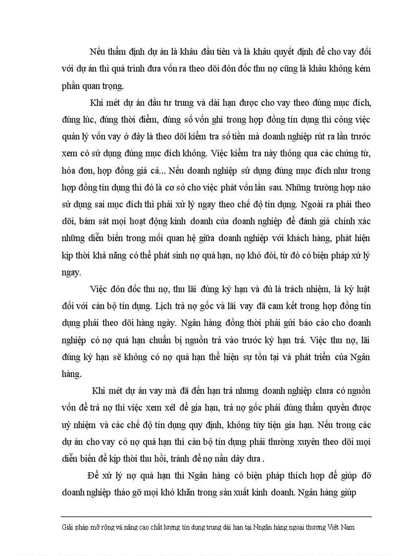 image for page Giải pháp nhằm nâng cao chất lượng tín dụng trung dài hạn tại Ngân hàng Ngoại thương Việt Nam 1