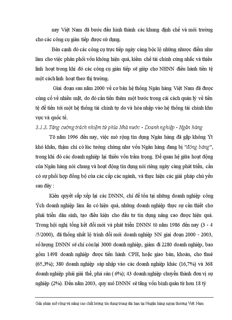 image for page Giải pháp nhằm nâng cao chất lượng tín dụng trung dài hạn tại Ngân hàng Ngoại thương Việt Nam 1