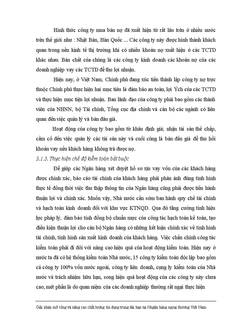 image for page Giải pháp nhằm nâng cao chất lượng tín dụng trung dài hạn tại Ngân hàng Ngoại thương Việt Nam 1