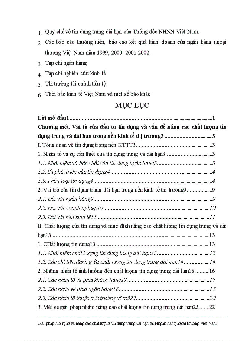 image for page Giải pháp nhằm nâng cao chất lượng tín dụng trung dài hạn tại Ngân hàng Ngoại thương Việt Nam 1
