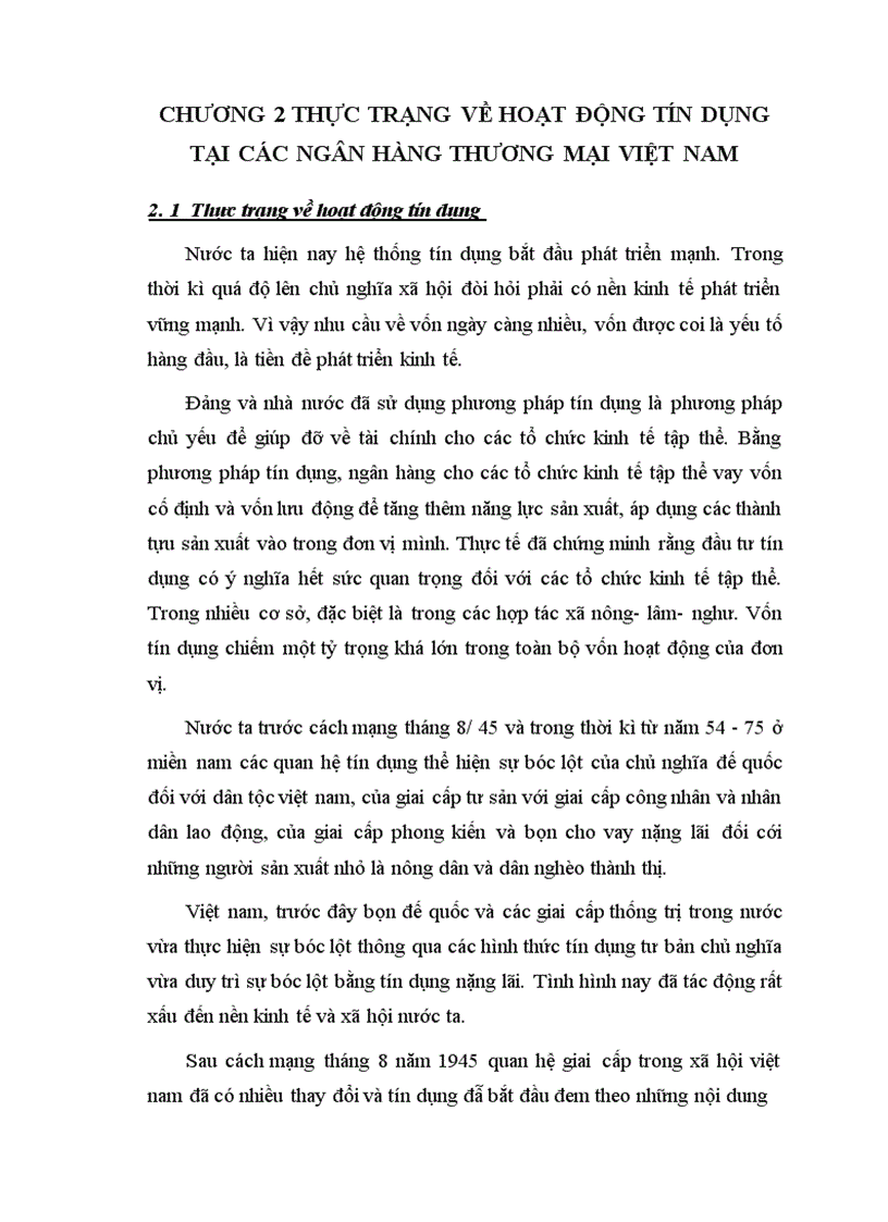 image for page Thực trạng về hoạt động tín dụng tại các ngân hàng thương mại việt nam