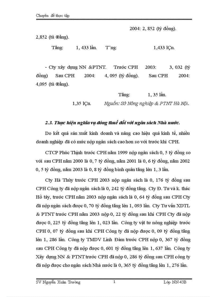 image for page Thực trạng và một số giải pháp đẩy nhanh tiến trình CPH các DNNN trực thuộc Sở Nông nghiệp PTNT Hà Nội 1