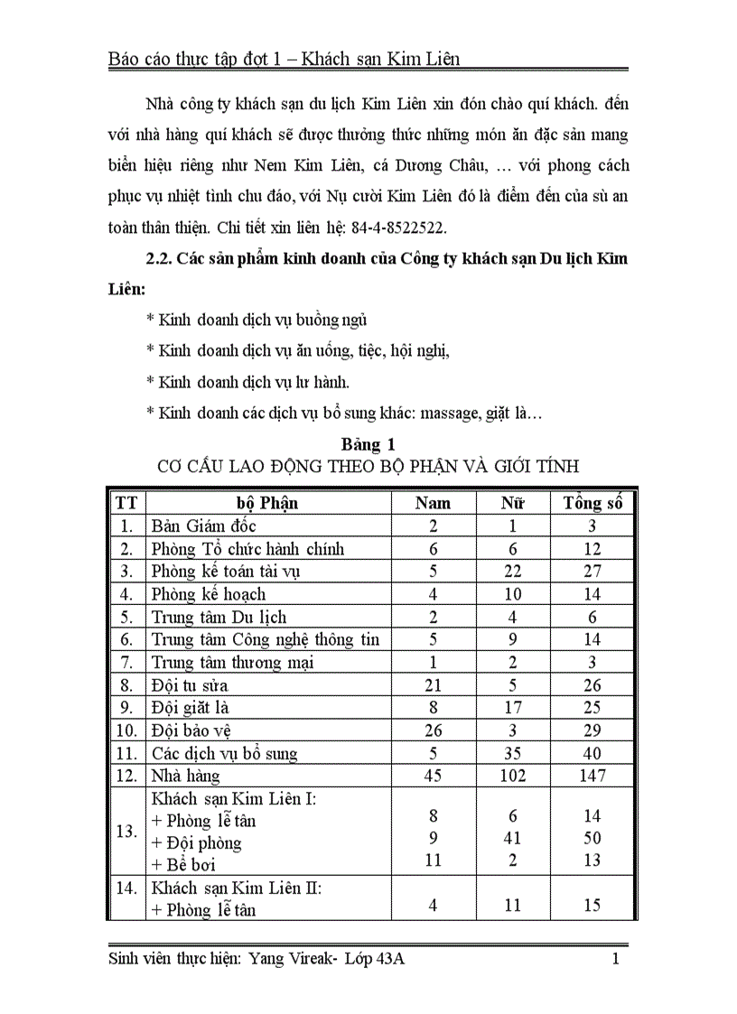 image for page Cơ cấu tổ chức và hoạt động kinh doanh của khách sạn Kim Liên