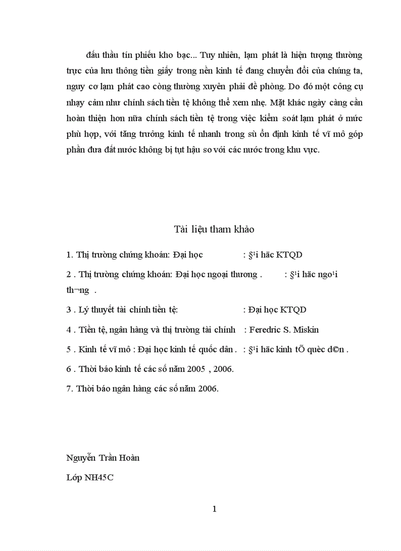 image for page Sử dụng chính sách tiền tệ nhằm kiểm soát lạm phát 1